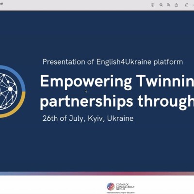 Платформа «English4Ukraine» – нові можливості вивчення англійської мови для студентів та викладачів університету